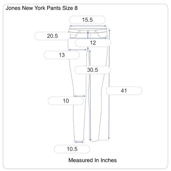 Jones New York Collection Women's Wide Leg Trouser Pants Gray Size 8 - Picture 12 of 12